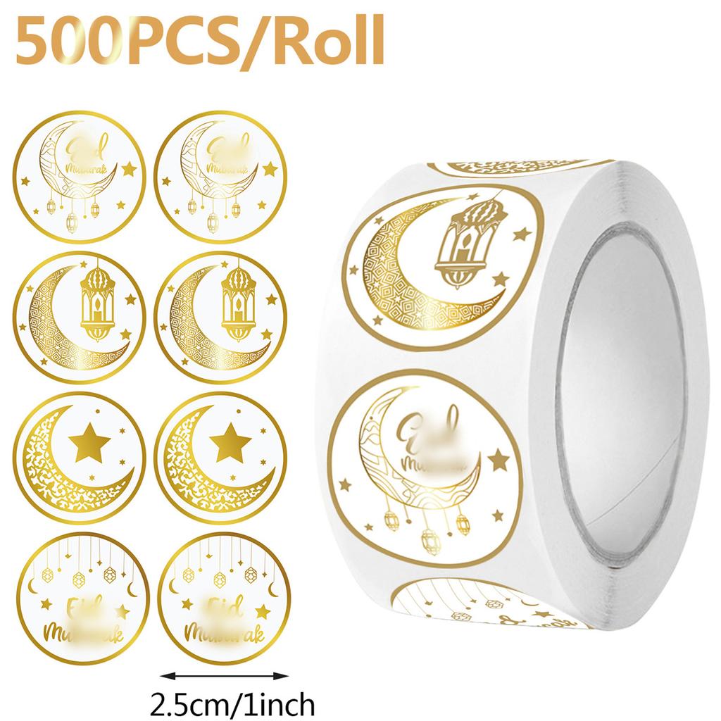 500 Stickers/Roll Festival Party Flower Stickers DIY Manual Labeling For Candy Bags Food Packaging Happy Birthday Sticker