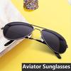 Vintage Men Metal Frame Sunglasses UV400 Outdoor Goggles Driver Eyewear
