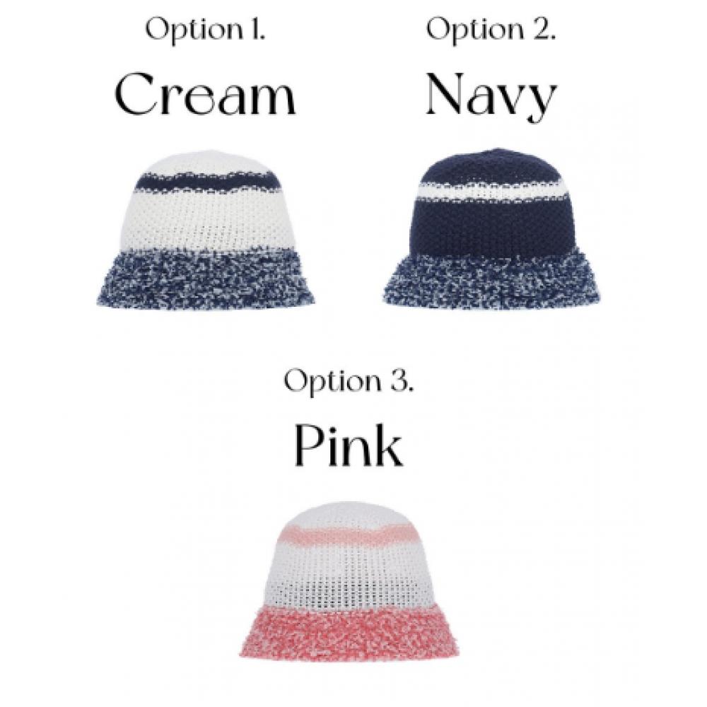 Allincomplete Breeze Knit Bucket Hat Cream