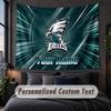 Custom Name Text Tapestry,Philadelphia Eagles Decorative Wall Hanging, Background Tapestry For Home Bedroom