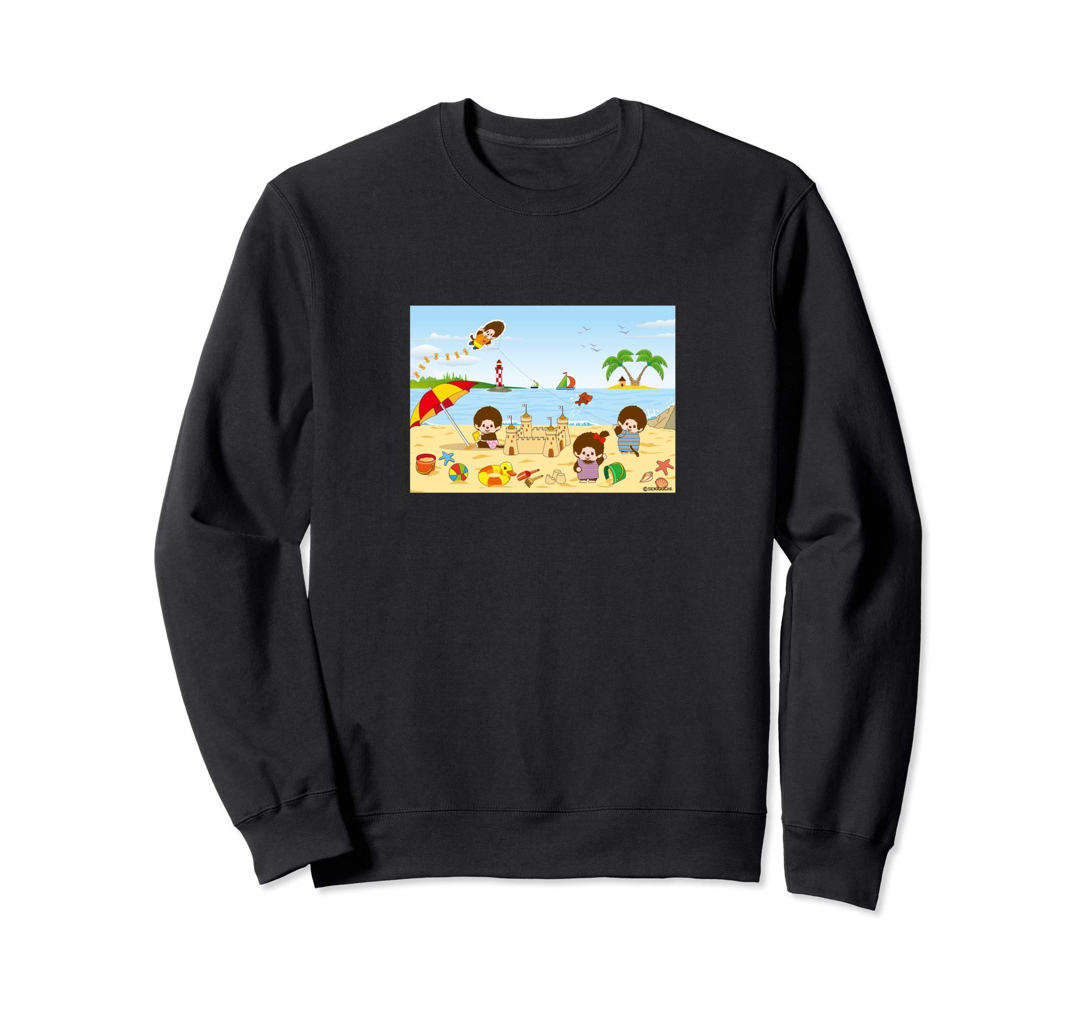 

Графический свитшот Monchhichi чёрный