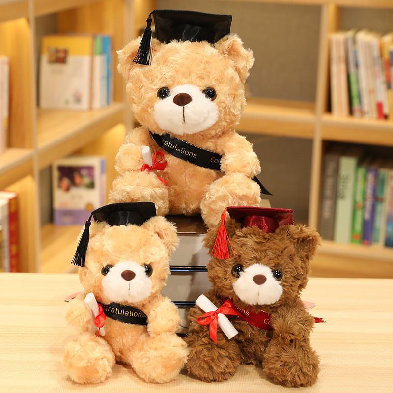 Doc Hat Teddy Bear Plush Toy Cartoon Stuffed Animal Doll Decoration Gift Kids