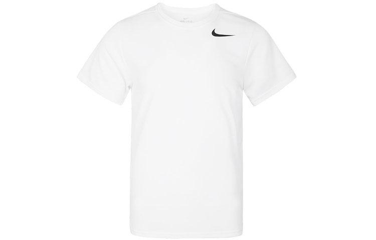 

Nike T Shirts Men s White Crew Neck Moderate Straight Fit AJ8022-100 XXL