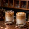 Coffee Cups Japanese Striped Glass Cup Japanese Creative Transparent Bubble Tea Cups Drinkware Shot Glasses Set Whiskey Glass