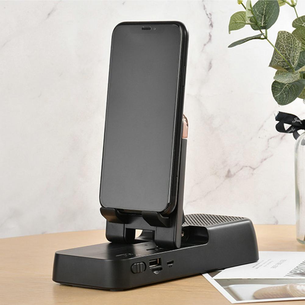 Universal Phone Bracket Stand Speaker ABS Phone Tablet Bluetooth Mount TF/Micro SD Card Playback Phone Holder