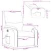 Electric Massage Recliner Burgundy Fabric