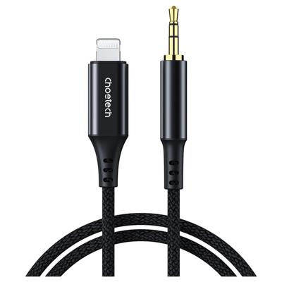 Kabel Choetech AUX009 Lighting / Mini Jack 3.5mm 2 M - Czarny
