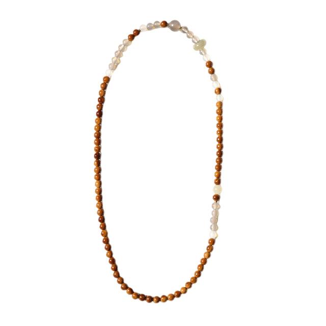 New Chinese-style, trendy, elegant and refined feminine bracelet made of oily-coated Kukko Bodhi combined with gray agate and jadeite with a running