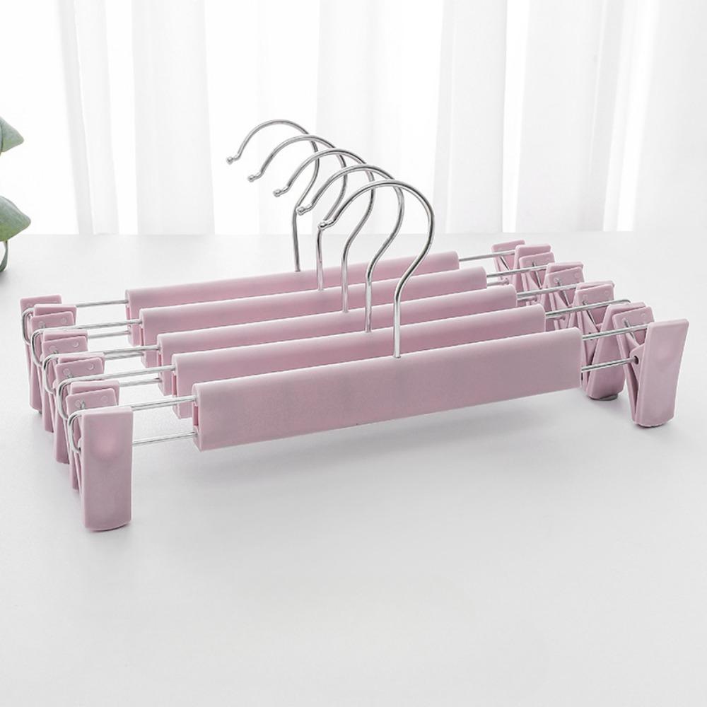 Věšáky na kalhoty s klipy, Věšáky na sukně, Otočné háčky o 360°, Prostorově úsporné věšáky na kalhoty, sukně, oblečení, džíny