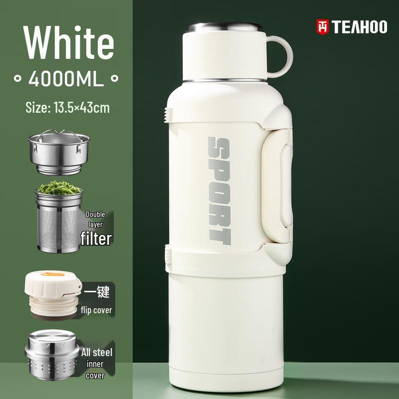 Qihu Large Capacity Stainless Steel Thermos Flask for Outdoor, Car & Home Travel
