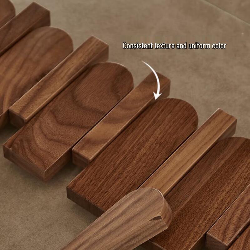 Xuanyong Black Walnut Piano Key Coat Hook