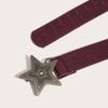 Subculture Star Belt Gothic Men Belt Vintage Star Buckle Waistband  Female
