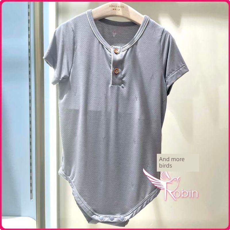 

Aimer Kids Unisex Baby Romper Silk Ab245-Ab145G811-Ab345G811/2 Ab245G811-G50 Gray-Baby Boy One-Piece Romper 73
