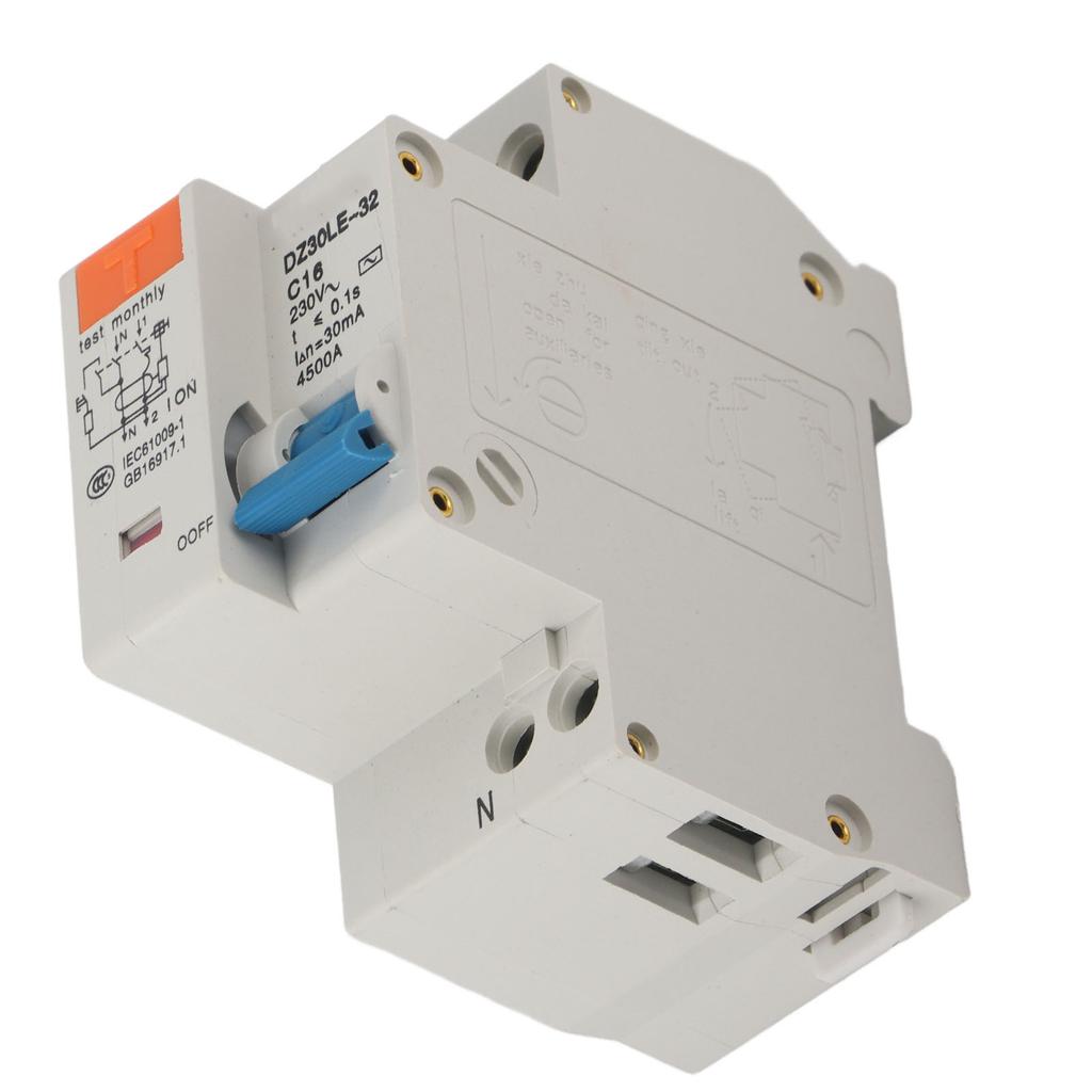 Întrerupător automat 1P 16A 220V Protecție la suprasarcină scurtcircuit scurgere Curent rezidual circuit