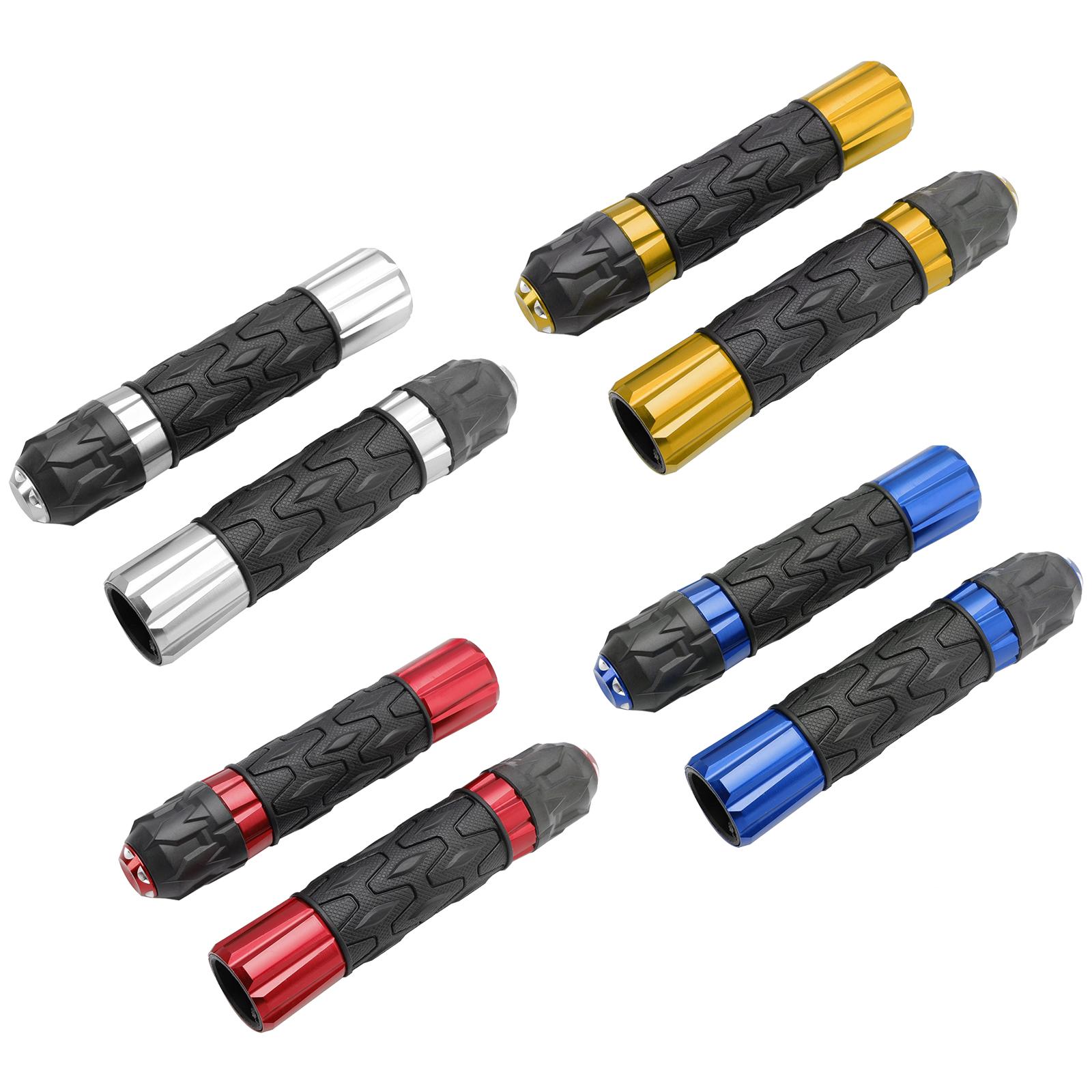 

7/8 /22Mm Motorcycle Handlebars Hand Grips Cnc Universal Red For Motorcycles срібний