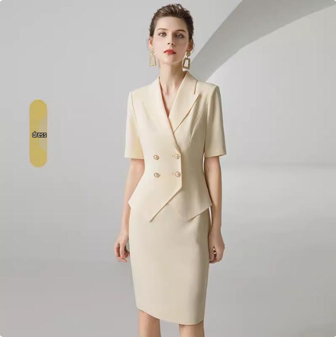 

Летнее облегающее профессиональное платье-двойка для салона красоты XL