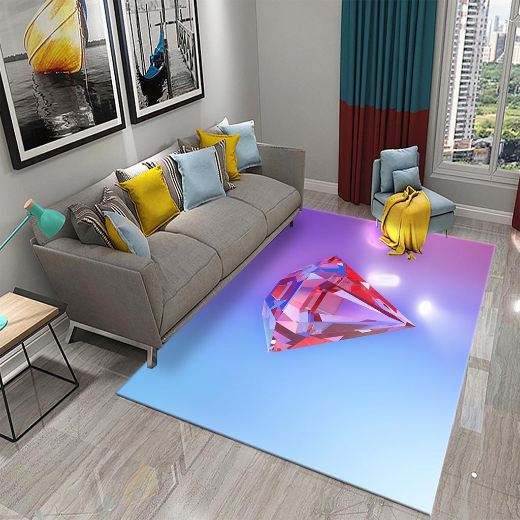 Living room balcony bedroom floor mat soft children's room rug casual rug bathroom non-slip rug sparkling diamond rug