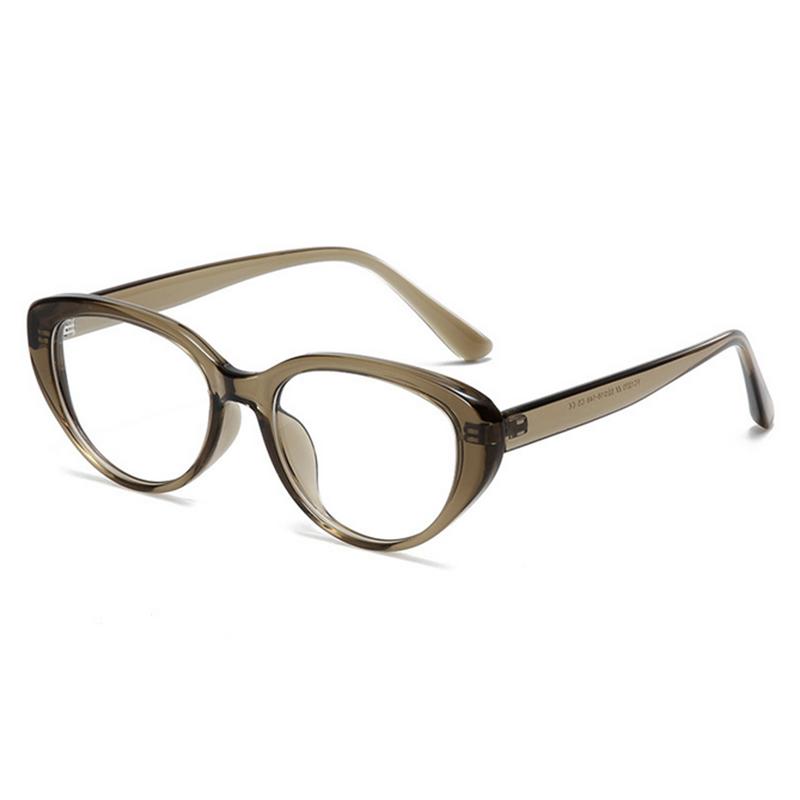 Cat-Eye Glasses Frame With Myopia Blue Light Filter High-Quality Lightweight Durable Flat Lens Fashionable Personalized Optics