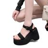 Thick-soled comfortable open-toed sandals women's summer 2025 new heightening soft-soled Roman sandals outer wear premium shoes