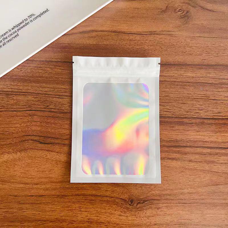 Dazzling Laser-Color Self-Sealing Jewelry Storage Bag with Thickened Material