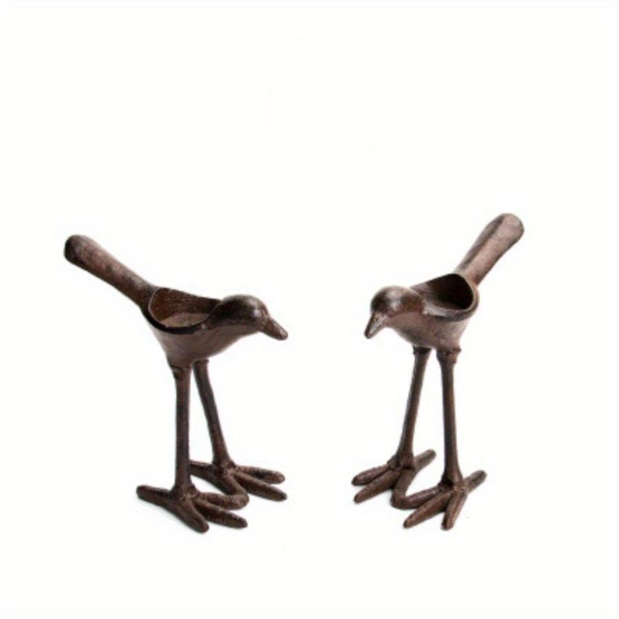 Sfeșnic din Fontă Rustic Creativ pentru Cină Decor Retro Lampă cu Ulei Exterior Recuzită Veche Pasăre Decor Acasă