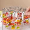 Space Saving Grill Detachable Vertical Barbecue Skewer Bracket Baking Needle Practical BBQ Tool Air Fryers Accessories