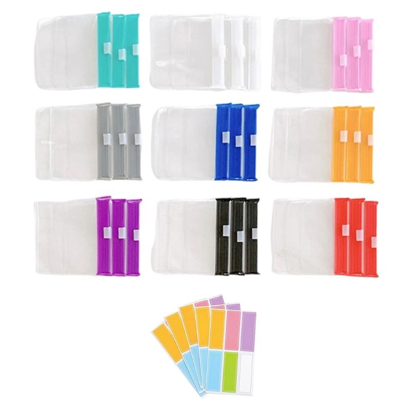 Pack of 27 Oil Resistant Portable Pills Organizers Pouches With Labels Portable EVA Materials For Home Travel 1