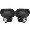 1 Pair Durable Mute Trolley Case Wheels Easy Installation Black Luggage Wheel Replacement Suitcase Caster Luggage Repair