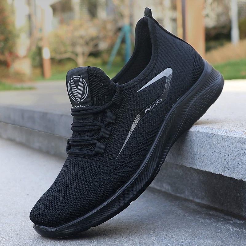 Men's Lightweight Breathable Mesh Outdoor Sneakers with Flexible Sole