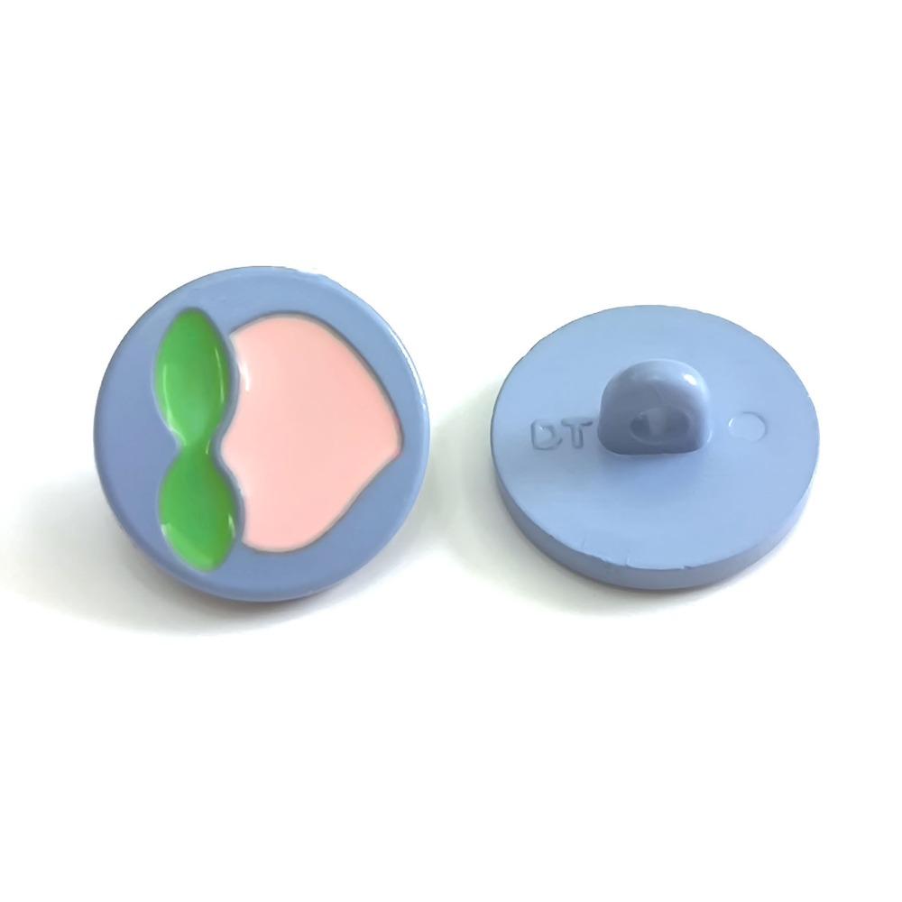 

10 шт. Красивые пуговицы-тюльпаны 17,5 мм круглые пластиковые пуговицы с цветным узором в виде тюльпана аксессуары для одежды 15mm