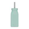Silicone Children's Water Bottle Cup with Straw and Lid 200 ml 6m+ Green