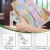 2 Pack 5 Tier Acrylic Card Display Stand with 4 Mini Triangle Display Holder for Greeting Sports Cards,Postcards, Business Cards