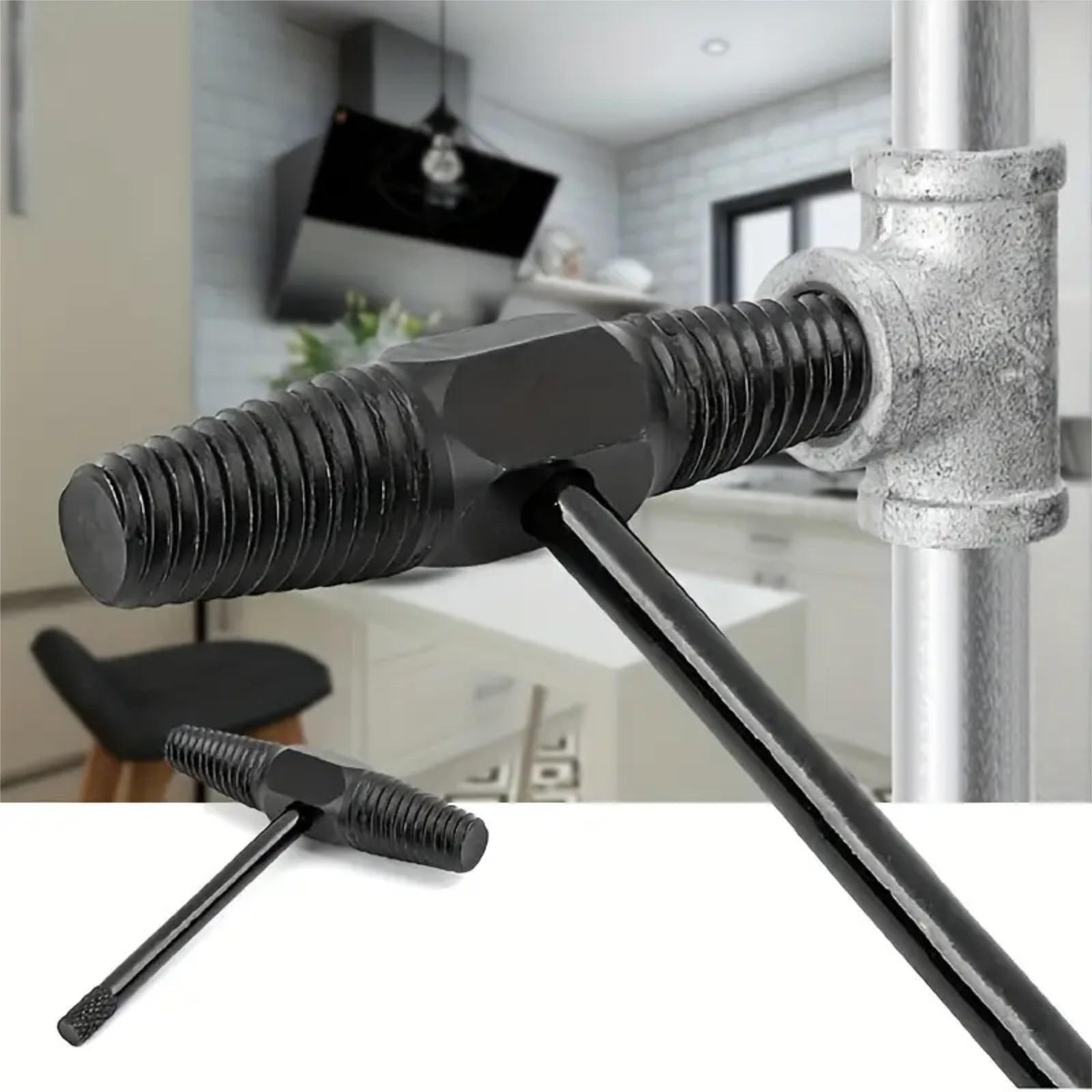 

Двусторонний экстрактор для воды из ванадиевой стали – Сверхпрочный инструмент для удаления сломанных болтов и винтов для труб 1/2” и 3/4”, -стойкий с - One Size