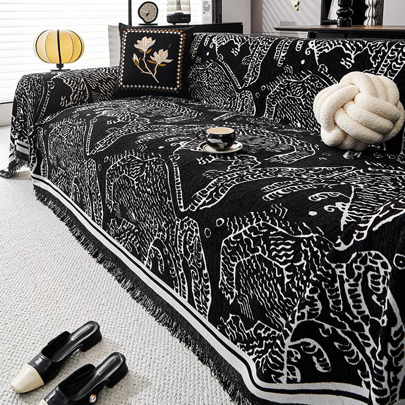 Throw Blankets  All-season Tiger Camping Picnic Sofa Cover Sofa Chenille  Sofa Covers Mats