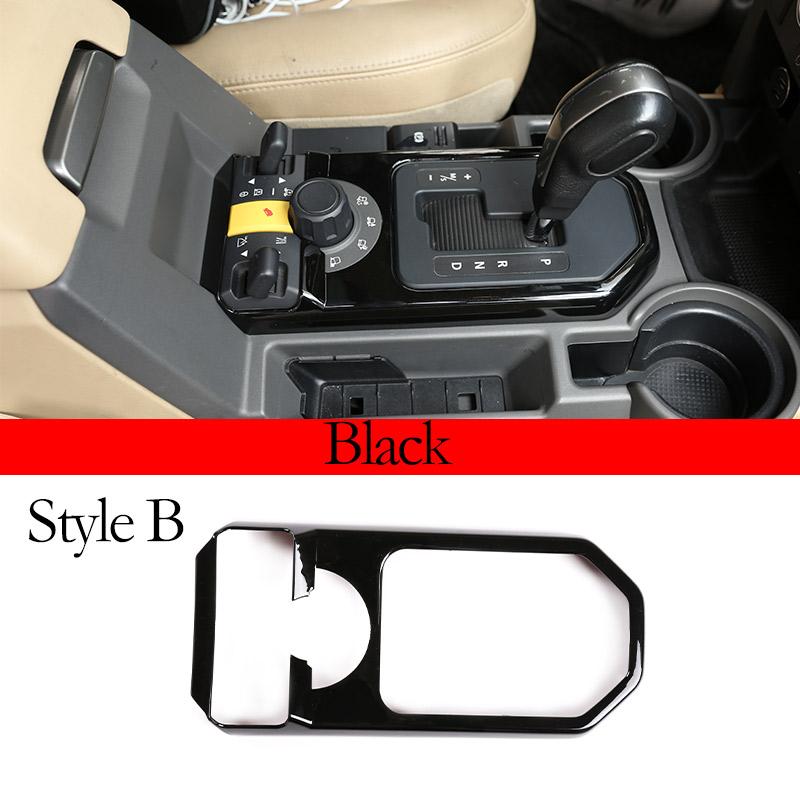 Car Center Control Shift Panel Frame Decorative Sticker For Land Rover Discovery 3 LR3 2004-2009 Car Interior Accessories