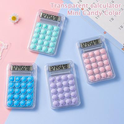 Mini Calculadora Visor de 8 Dígitos Tamanho de Bolso Calculadora Básica Alimentada por Bateria Calculadora Eletrônica para Materiais Escolares de Escritório Doméstico