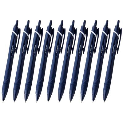 Mitsubishi Pencil Jetstream Ballpoint Dark Easy To Write 10P Oil-Based Pens, 10-Pack, 0.38mm Tip, Navy, With, SXN15038.10