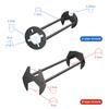 New 4Pcs Basin Wrench Set Metal Sink Wrench Tool Universal Faucet Wrench Hand Tool Plumbing Wrench Tool Basin Spanner Bathroom