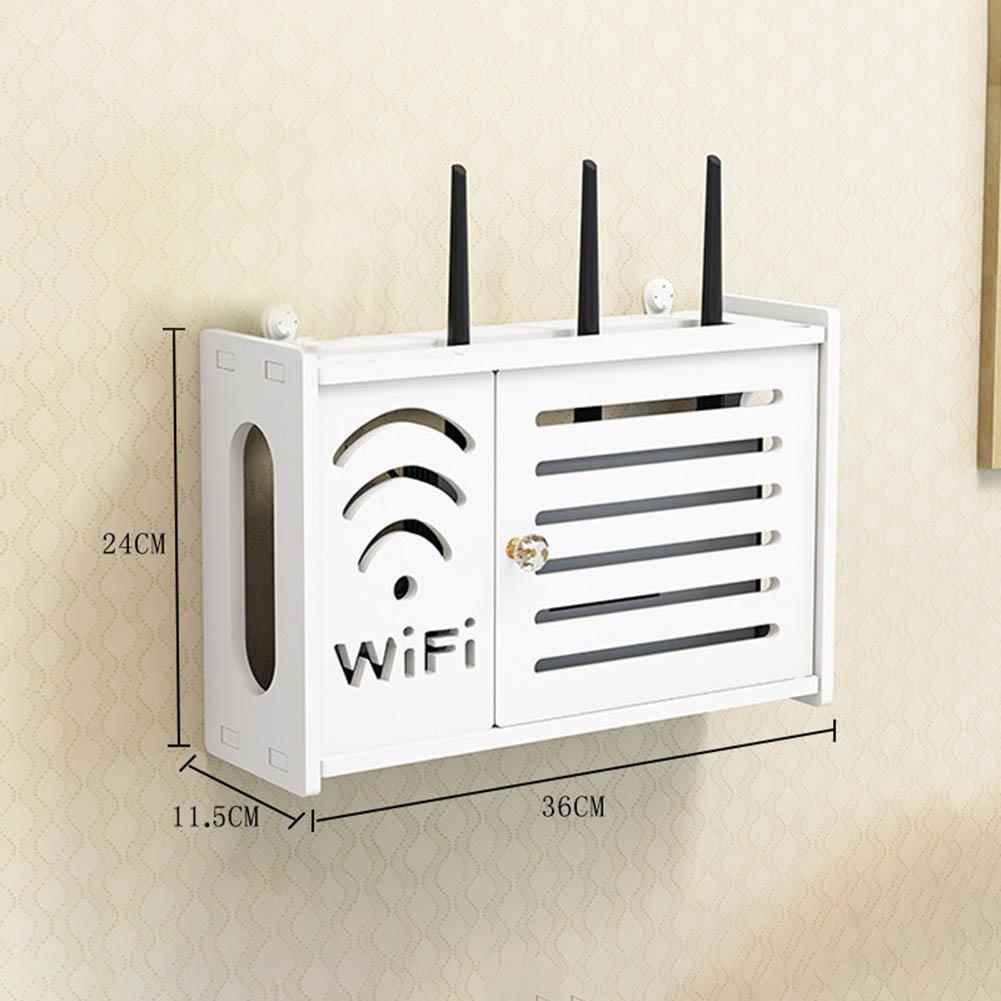 Box Wifi Router Rack Wireless Bracket Cable Hanging Holder Living Room Organizer Plastic Storage Multi-purpose
