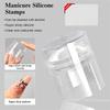 Nails Art Stamping Plates Kit for French Manicure Design - Polish Stencil Template Seal Stamper Scraper Accessories Set
