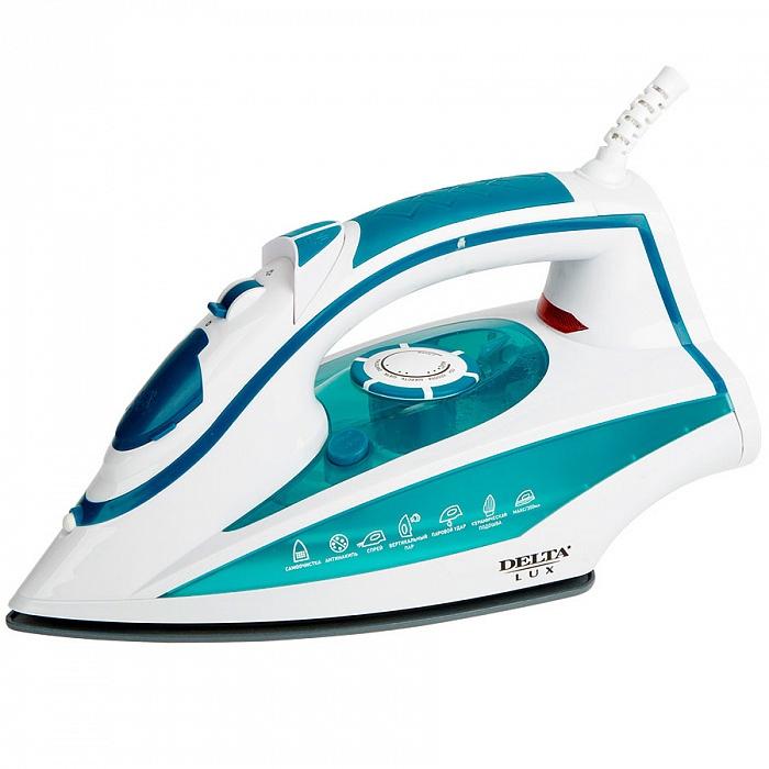 

Утюг Delta Lux DL-352 Белый с бирюзой
