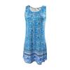 Sommerkleider für Damen Urlaub Plissiertes Sommerkleid Trendige Frühling Strandüberwürfe Ärmelloses Tank T-Shirt Sommerkleid