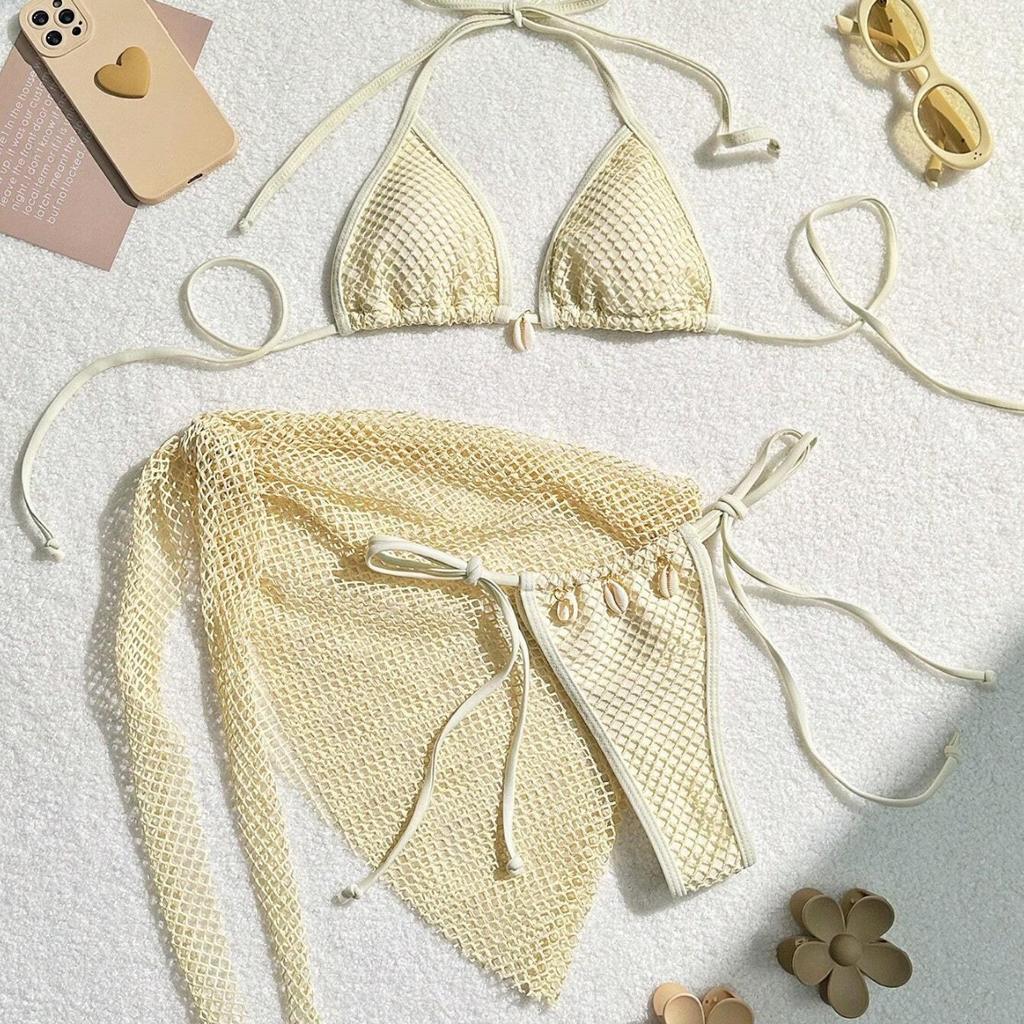 Swimwear For Gauze Skirts Three-Piece Split Bikini Swimsuit Bikini Women'S New Models