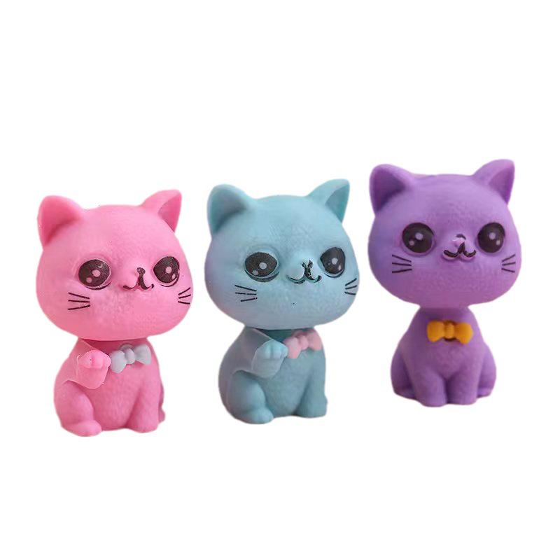 Cute Cartoon Cat Eraser - Perfect Student Gift & Study Supplies Reward