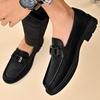 Business Elegant Men Social Casual Shoes  bottom Loafers For Men Comfortable Classic Black outdoor party wedding men's shoes