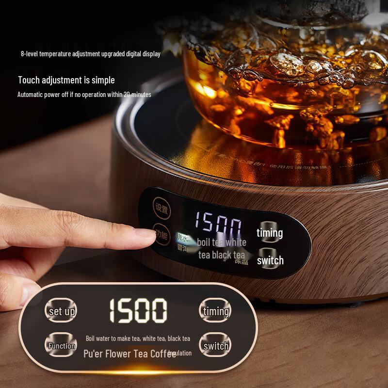 TEAHUE Glass Tea Kettle and Electric Ceramic Stove Set