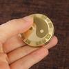 Coins Fidget Slider Funny Chinese Characters Taiji Solid Brass Round Bring Good Luck Portable Stress Relief Lucky Coins Spinner Toy Adults Gift