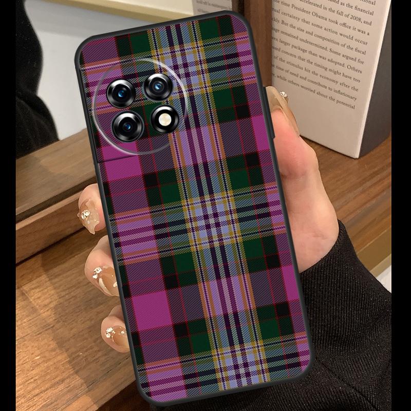 Clan Stewart Dress Tartan Plaid Case For OnePlus Nord 5 CE 2 3 4 Lite N20 N30 OnePlus 15 R 13R 12R 10T 13T 10 11 12 13 Cover