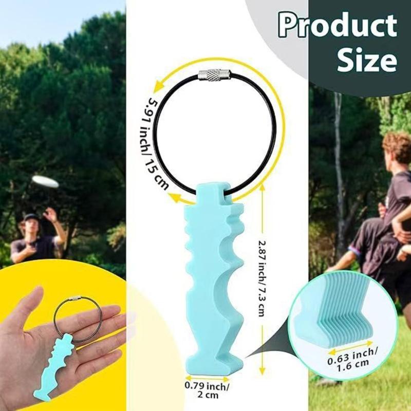 Outdoor Sports Disc Maintenance Keychains Organizers Plastic Grooved Tool For Hiking Gears Protecting And Storage