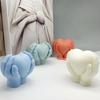 Hand Hold Love Candle Making Tool Relief Pattern Heart Soap Plaster Silicone Mould Wedding Scented Candle Decor Valentine's Day Gift